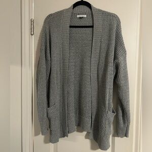 American Eagle Grey Open Knit  Cardigan
